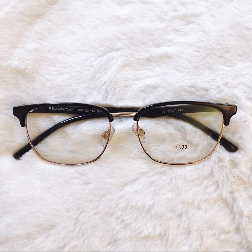 Sara Black Reader Blue Light Computer Glasses